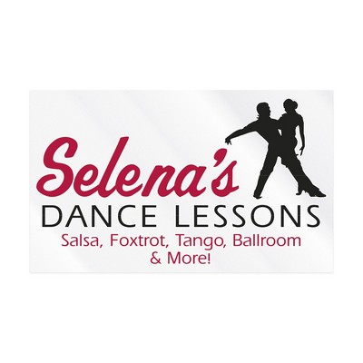 Rectangle Sticker | Square Corner | 3" x 5" | Clear Static | Static Back | Screen