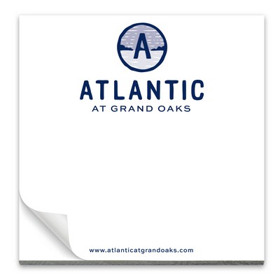 50 Page 3-1/2 x 3-1/2 Paper Note Pad w/ Magnet