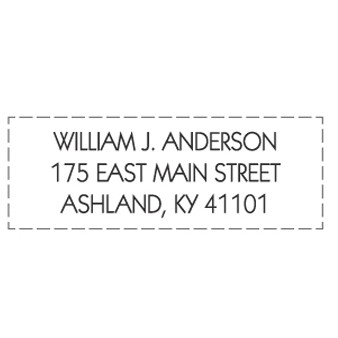 Traditional Wood Stamp RF47 - ¾" x 2" Impression