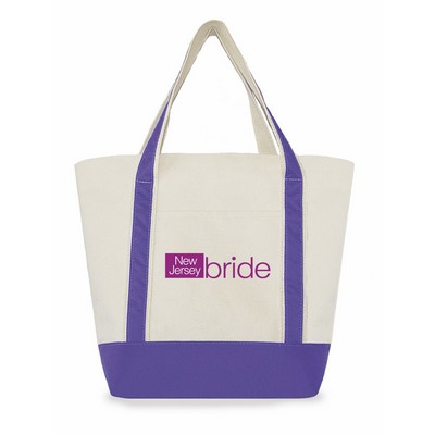 Large Two-Tone Tote Bag (Nylon Cuff)(23"x14"x6")
