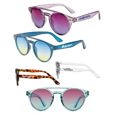 Union Prined - Malibu Double Bridge Sunglasses with 1-Color Logo