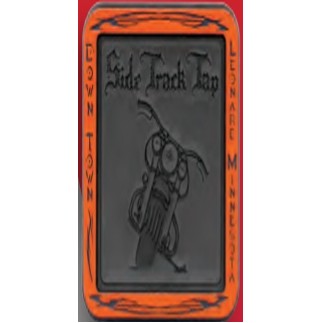 Rim Kickstand Pad (Rim & Center Imprint) (Black/White Plastic)