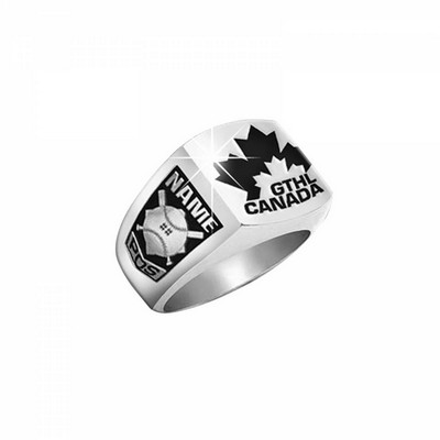 Men's Custom Shaped Sterling Silver Ring