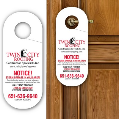 USA Made Door Hanger | Parking Permit - Rectangle (8"x3.25")