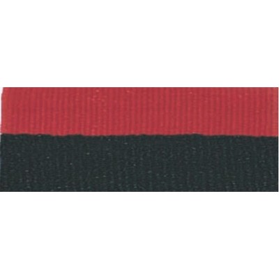Black/Red Neck Ribbon w/Snap Clip (1½")