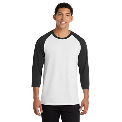 Port & Company® Core Blend 3/4-Sleeve Raglan T-Shirt