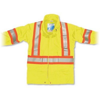 Lime Green Indura® Ultrasoft® Safety Parka Jacket