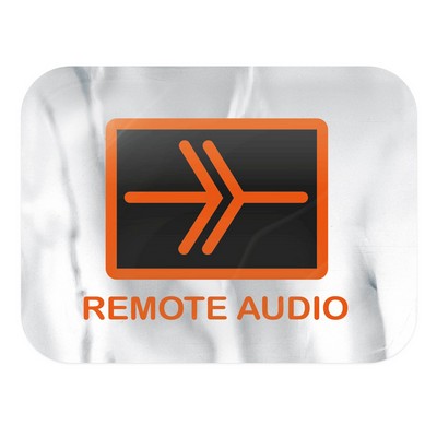 Domed Decal | Rectangle | 3/4" x 1" | Chrome Poly