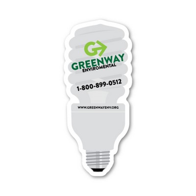 Green-Lightbulb Magnet - 1.75" x 4" - 30 mil - Outdoor Safe