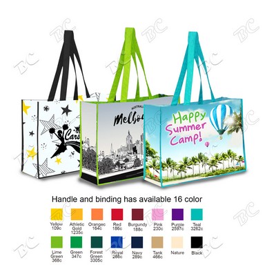 5 Oz. Full Color Cotton Canvas Tote Bag (16" X 12" X 6")