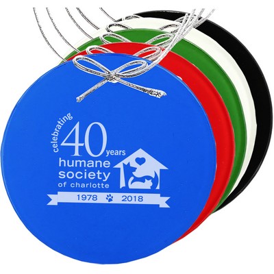 Beveled Glass Ornament - Circle