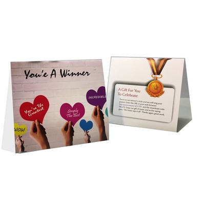 Winner Desk Topper Tent Card
