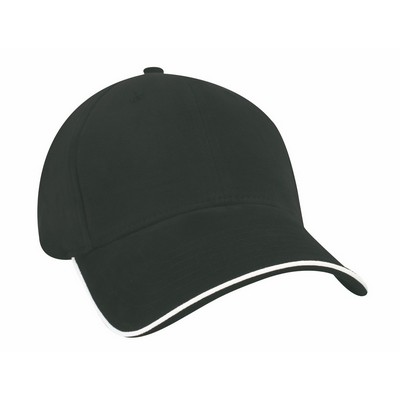 Nu-Fit® Constructed Ultra-Light Brushed Cotton Spandex Fitted Cap w/Visor Trim