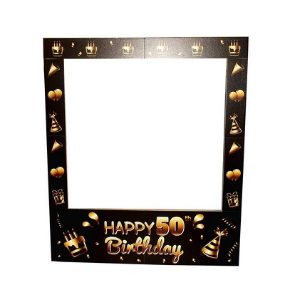 50th Birthday Party Photo Frame Prop, 35 X 30"