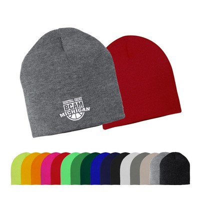 8" Acrylic Knit Beanie