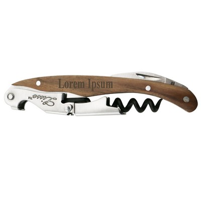Lisse™ Two Step Waiter's Corkscrew w/Walnut Brown Handle