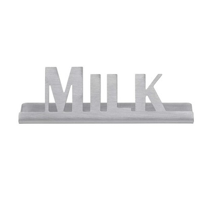 Laser Cut Stainless Steel Table Sign (Milk)