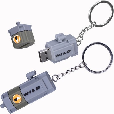 USB Flash Drive w/Keychain (Shorter Prod Time)