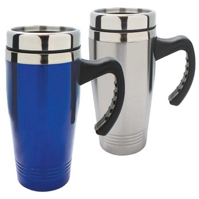 16 Oz. Travel Mug w/Rubber Bottom