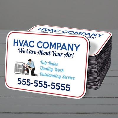 Custom HVAC Car Door Magnet - 18" x 12"