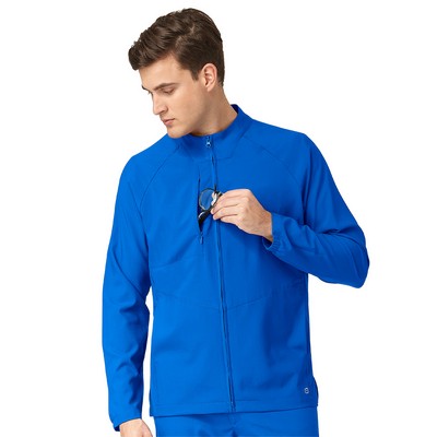 Wink - W123 - Men's Three-Pocket Zip-Front Warm-Up Jacket