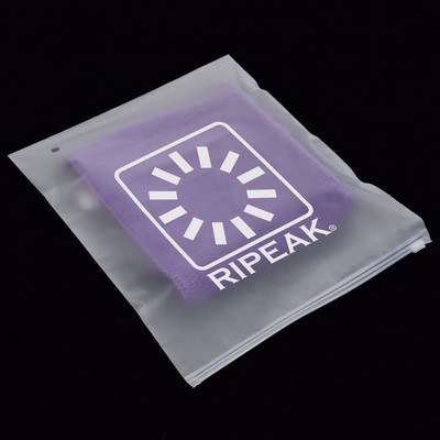 9 x 12" Matte Frosted Storage Bag Waterproof Zip-Lock Seal Storage Bag Makeup Packing Pouch