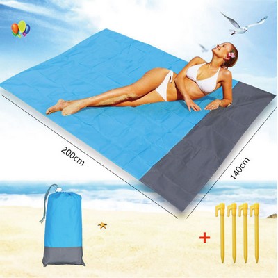 Foldable Lightweight Waterproof Beach Blanket for Camping & Travel
