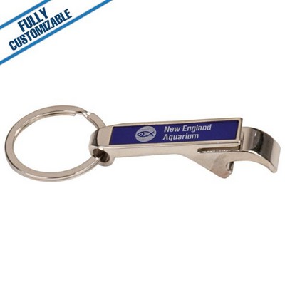 Blue Bottle Opener Keychain (2.5")