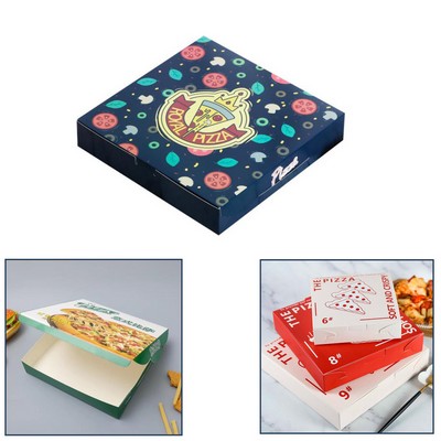 Custom Full Color Imprint White Cardboard 12" Pizza Box