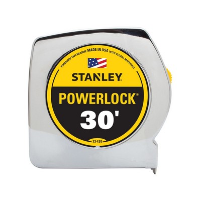Stanley® Tools 30' PowerLock® Tape Measure w/BladeArmor®, Made in USA