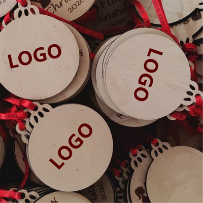 3mm Single Layer Plywood Christmas Tree Ornaments With Custo Shape