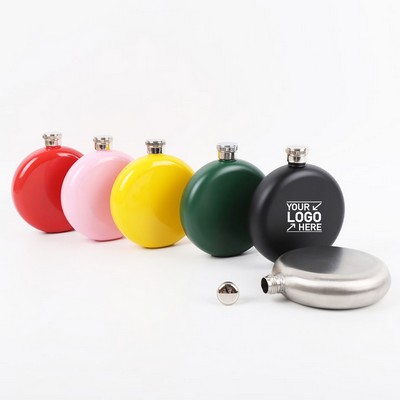 5 Oz. Round Shaped Portable Hip Flask