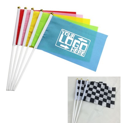 Custom Full Color Mini Hand Flag
