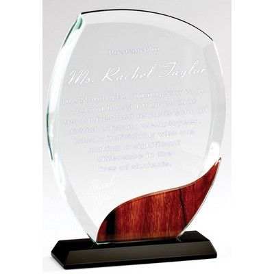 Meridian Crystal Award, 8"H