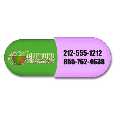 Magnets - Pill Capsule Shape (5.125 x 1.925) - 20 Mil - 4 Color Process