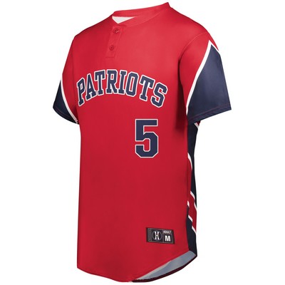 Holloway Adult Freestyle™ Sublimated Pin-Dot 2-Button Baseball Jersey