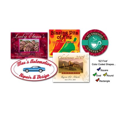 2" Short Run Full Color Circle Die-Cut Label