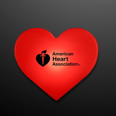 LED Blinking Red Heart Clip - PRINTED