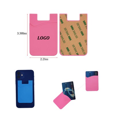 Silicone Phone Back Sticker Card Holder