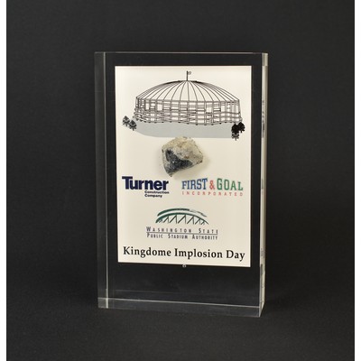Lucite Rectangle Embedment Award (3 1/2"x6"x7/8")