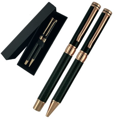 CC Executive Slim Pen Set; Ballpoint, Rollerball & Gift Box