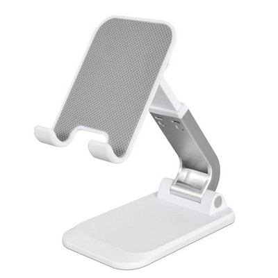Height Adjustable Cell Phone Holder , Desktop Foldable Phone Stand