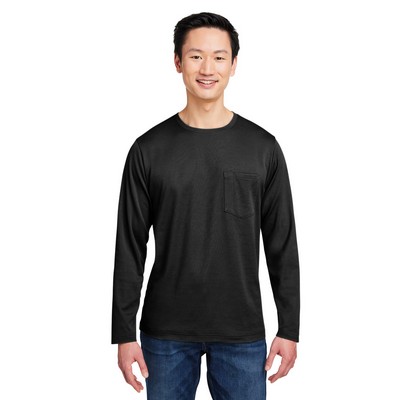 Harriton Unisex Charge Snag and Soil Protect Long Sleeve T-Shirt