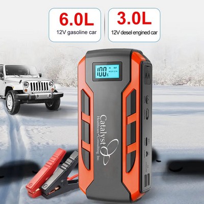 Portable Emergency battery booster Jump Starter Pack for Vehicles (12V 6.0L Gas/3.0L Diesel)
