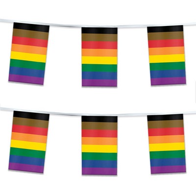 60' 1ply Plastic People of color Pride Streamer