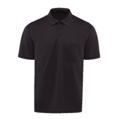 Red Kap™ Men's Performance Knit® Polo w/Pocket - Black