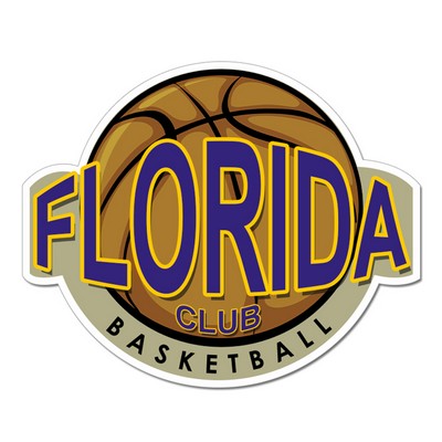 6.95x5.69 Basketball Shaped Magnets - 20 Mil