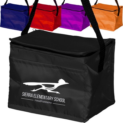 6-Can Cooler Polyester Lunch Bag