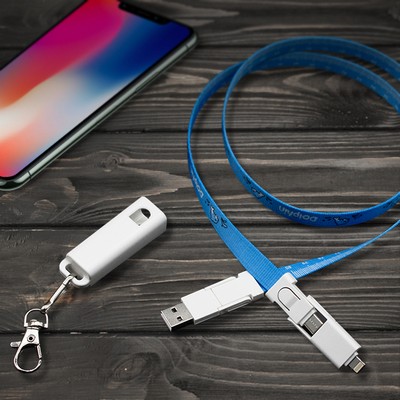 6" 1 Lanyard Charging Cable