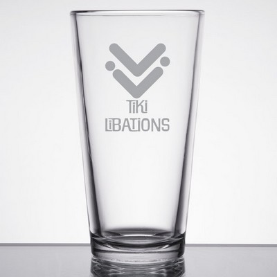 Laser Engraved Libbey® Restaurant Basics 16 oz. Rim Tempered Tall Mixing Glass